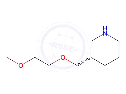 Chemical structure of 3-[(2-Methoxyethoxy)methyl]piperidine
