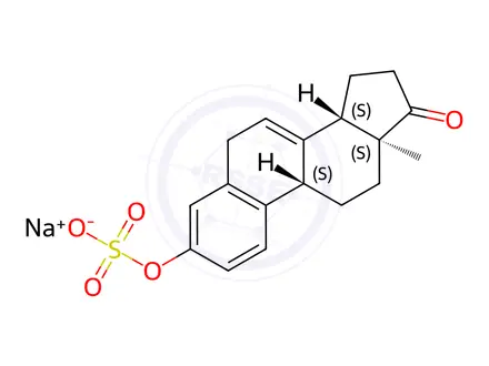 Chemical structure of Equilin 3-Sulfate Sodium Salt (Stabilized with TRIS)