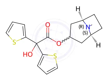 Chemical structure of Tiotropium Bromide Impurity 48