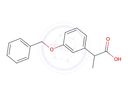 Chemical structure of 2-(3-(Benzyloxy)phenyl)propanoic acid