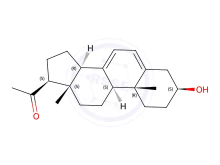 Chemical structure of 3β-Hydroxypregna-5,7-dien-20-one