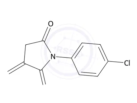 Chemical structure of 1-(4-chlorophenyl)-3-methylenedihydro-1H-pyrrole-2,5-dione