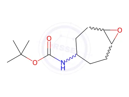 Chemical structure of (7-Oxa-bicyclo[4.1.0]hept-3-yl)-carbamic acid tert-butyl ester