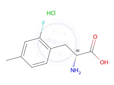 Chemical structure of (2R)-2-AMINO-3-(2-FLUORO-4-METHYLPHENYL)PROPANOIC ACID HYDROCHLORIDE