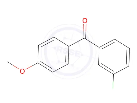 Chemical structure of 3-Chloro-4'-methoxybenzophenone