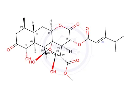 Chemical structure of bruceanol E