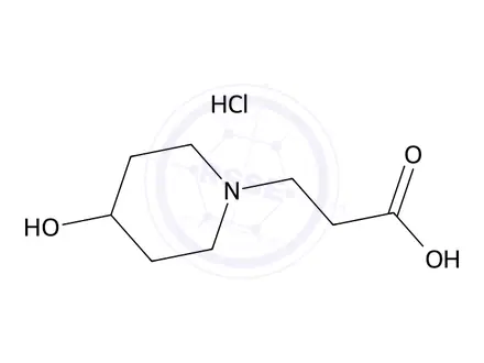 Chemical structure of 3-(4-hydroxypiperidin-1-yl)propanoic acid hydrochloride