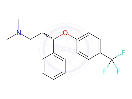 Chemical structure of Fluoxetine Dimethyl Amine Impurity (Free Base)