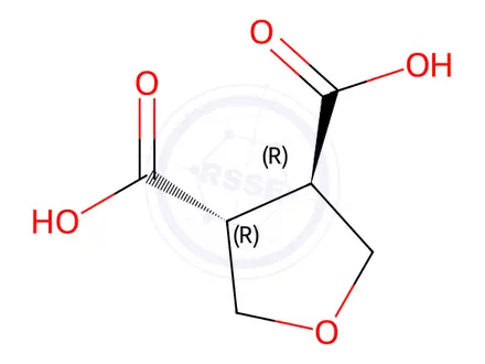 Chemical structure of trans-Tetrahydrofuran-3,4-dicarboxylic acid