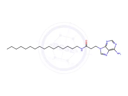 Chemical structure of 3-(6-Amino-9H-purin-9-yl)-N-hexadecylpropanamide