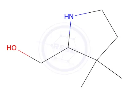 Chemical structure of (3,3-dimethylpyrrolidin-2-yl)methanol