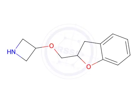 Chemical structure of 3-((2,3-Dihydrobenzofuran-2-yl)methoxy)azetidine