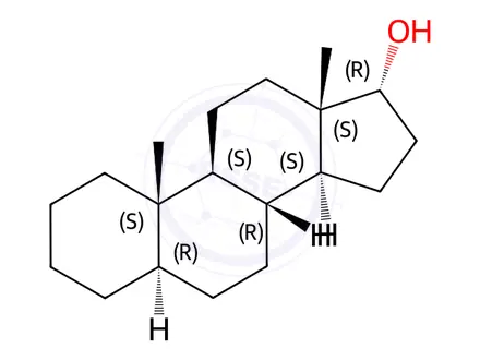 Chemical structure of 5α-ANDROSTAN-17α-OL