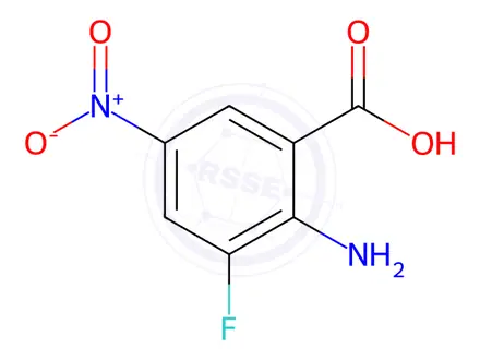 Chemical structure of 2-Amino-3-fluoro-5-nitrobenzoic acid