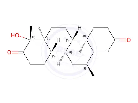Chemical structure of Medroxyprogesterone Acetate EP Impurity I