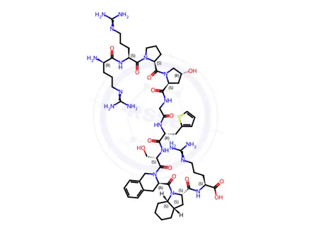 Chemical structure of D-Thi(6)-Icatibant