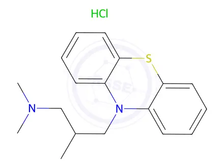 Chemical structure of Alimemazine hydrochloride