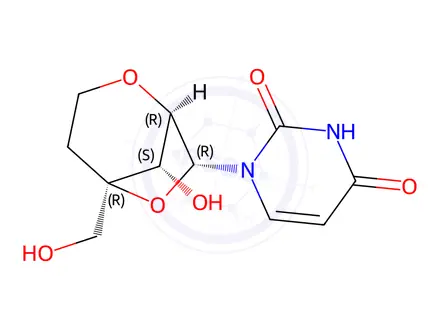 Chemical structure of 2'-O,4'-C-ethyleneuridine