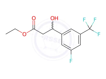 Chemical structure of Ethyl 3-fluoro-β-hydroxy-5-(trifluoromethyl)benzenepropanoate