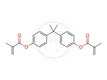 Chemical structure of Bisphenol A Impurity 47 (Bisphenol A Dimethacrylate)