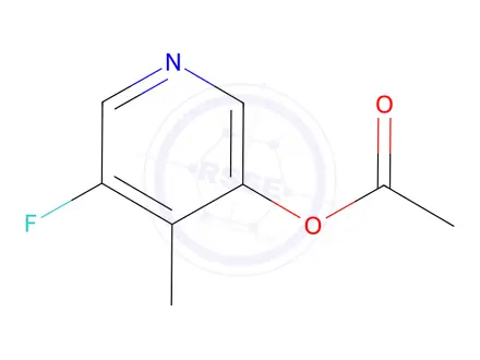 Chemical structure of 5-Fluoro-4-methyl-3-pyridyl Acetate
