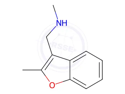 Chemical structure of N-Methyl-1-(2-methylbenzofuran-3-yl)methanamine