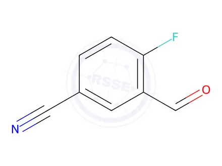 Chemical structure of 4-Fluoro-3-formylbenzonitrile