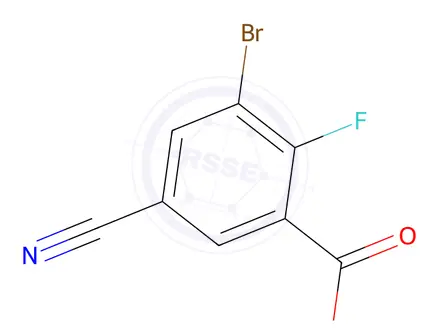 Chemical structure of 3-Bromo-5-cyano-2-fluorobenzoic acid
