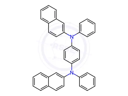 Chemical structure of N,N'-Di(Naphthalen-2-Yl)-N,N'-Diphenylbenzene-1,4-Diamine