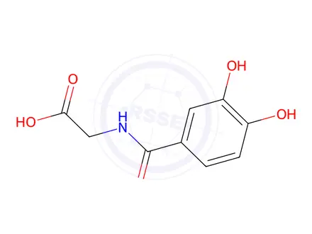 Chemical structure of 3,4-Dihydroxyhippuric Acid