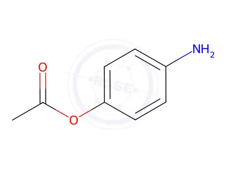 Chemical structure of 4-Aminophenyl Acetate