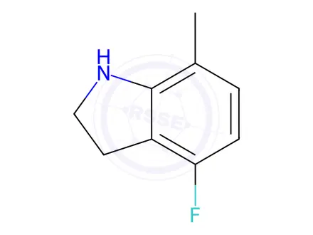 Chemical structure of 4-Fluoro-7-methylindoline