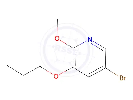 Chemical structure of 5-Bromo-2-methoxy-3-propoxypyridine