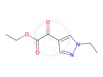 Chemical structure of Ethyl 2-(1-ethyl-1h-pyrazol-4-yl)-2-oxoacetate
