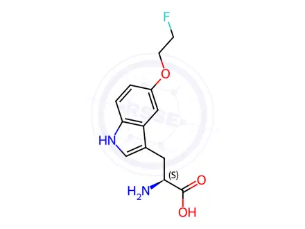 Chemical structure of 5-(2-Fluoroethoxy)-L-tryptophan
