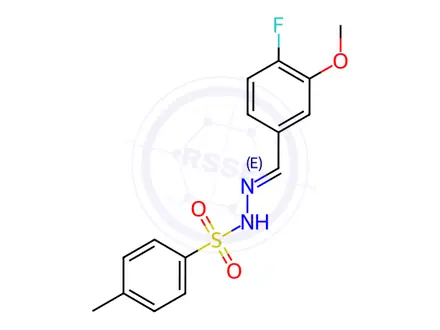 Chemical structure of N'-(4-fluoro-3-methoxybenzylidene)-4-methylbenzenesulfonohydrazide