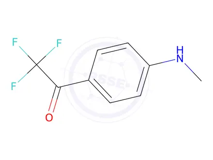 Chemical structure of 2,2,2-Trifluoro-1-(4-(methylamino)phenyl)ethanone