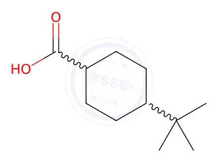 Chemical structure of cis-4-tert-Butylcyclohexanecarboxylic Acid