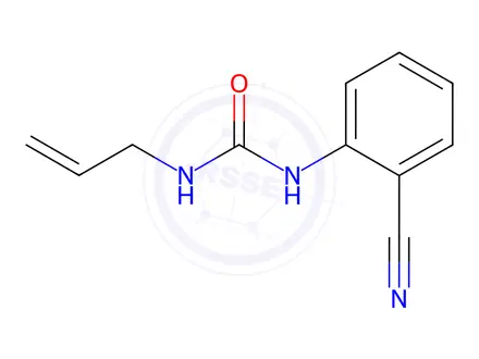 Chemical structure of N-Allyl-N'-(2-cyanophenyl)urea