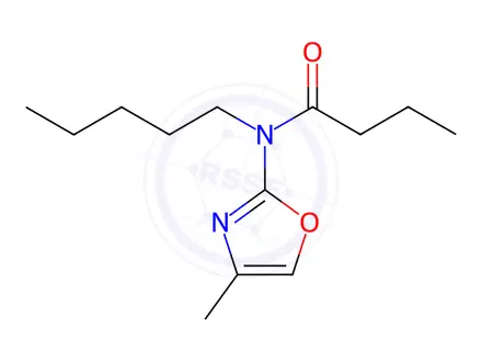 Chemical structure of N-(4-Methyloxazol-2-yl)-N-pentylbutyramide