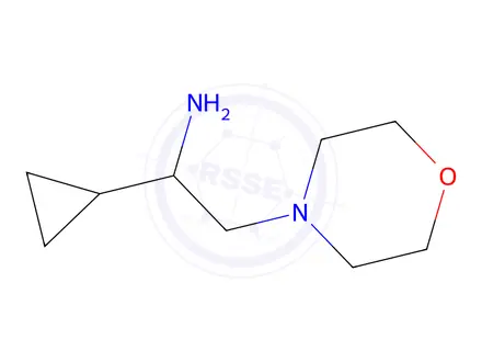 Chemical structure of (1-Cyclopropyl-2-morpholin-4-ylethyl)amine