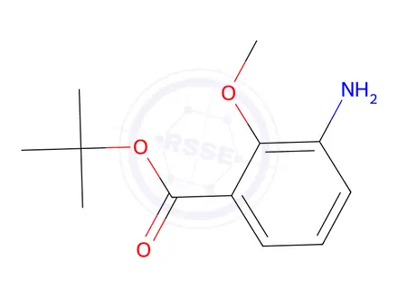 Chemical structure of tert-Butyl 3-amino-2-methoxybenzoate