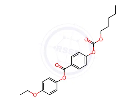 Chemical structure of 4-(4-ETHOXYPHENOXYCARBONYL)PHENYL PENTYL CARBONATE