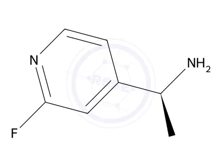 Chemical structure of (S)-1-(2-Fluoropyridin-4-yl)ethanamine
