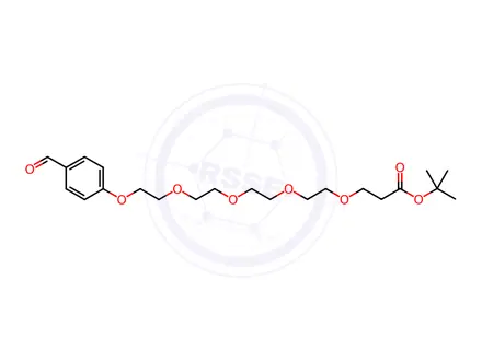 Chemical structure of tert-Butyl 1-(4-formylphenoxy)-3,6,9,12-tetraoxapentadecan-15-oate