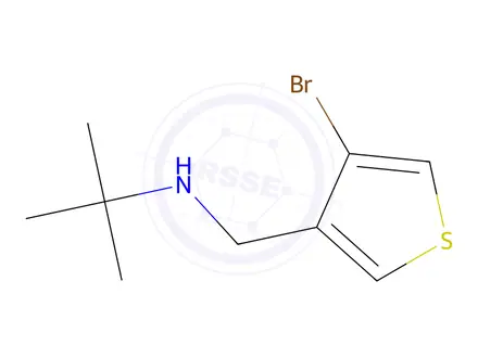 Chemical structure of n-((4-Bromothiophen-3-yl)methyl)-2-methylpropan-2-amine