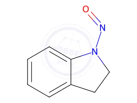 Chemical structure of N-nitroso Indoline