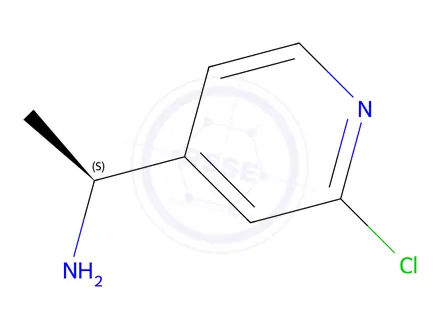 Chemical structure of (S)-1-(2-Chloropyridin-4-yl)ethanamine dihydrochloride