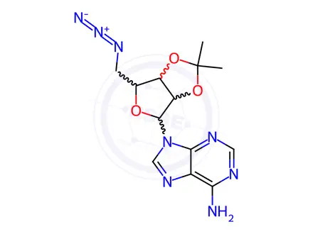 Chemical structure of 2'-O,3'-O-Isopropylidene-5'-deoxy-5'-azidoadenosine