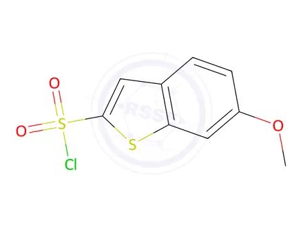 Chemical structure of 6-methoxybenzothiophene-2-sulfonyl chloride